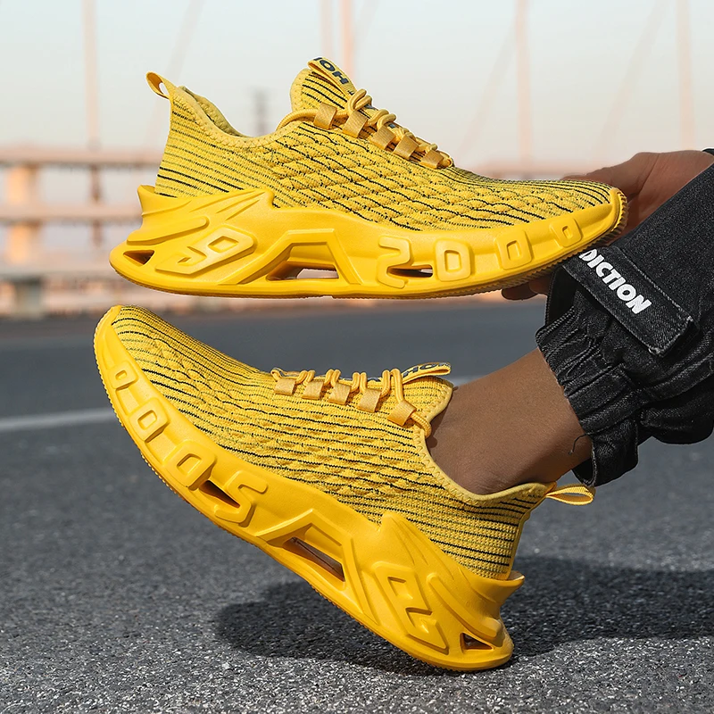 Men's Casual Sports Shoes, Lightweight and Breathable Fabric, Low-Top Lace-Up Shoes, Eva Soles, Comfortable Running, Training and Fitness Studio Shoes, All Year Round