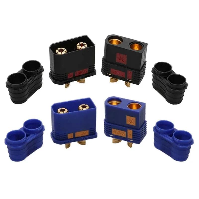 5 Paia Connettore Anti-Spark Qs8-S Ec8 Maschio Femmina Placcato Oro Connettore Caricabatteria Proiettile Per Rc Aereo Drone Auto E-Bike