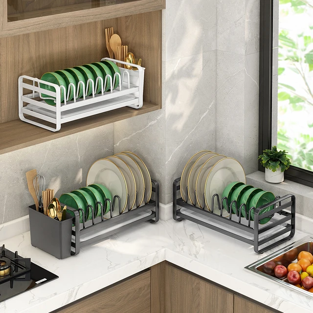 Kitchen Bowl Rack Shelf Drainer Dish Drying Rack Small Countertop Cabinet  Dish Rack Chopsticks Cupboard Organizer