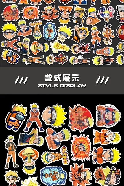 Mixed Car Sticker Anime Naruto For Laptop Skateboard Pad Bicycle PS4 Phone  Luggage Decal Guitar Fridge Bong Stickers From Zzh1115, $3.9