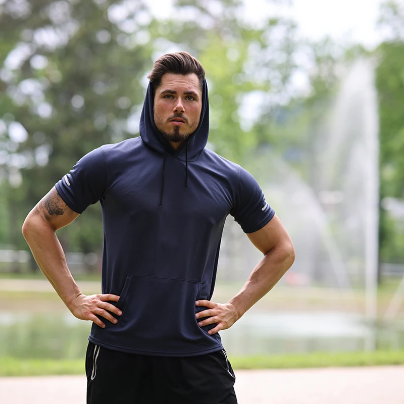 Men Workout Shirts 2/3 Pack Dry Fit Moisture Wicking Short Sleeve Mesh Athletic T-Shirts