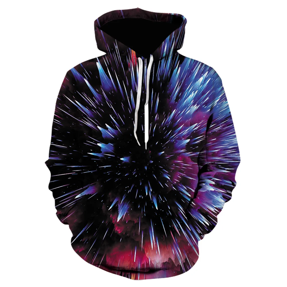 

2021 Hot hoodie 3D starry sky hoodies Creative art style and autumn Fashion Hoodie trend Handsome Streetwear Pullover