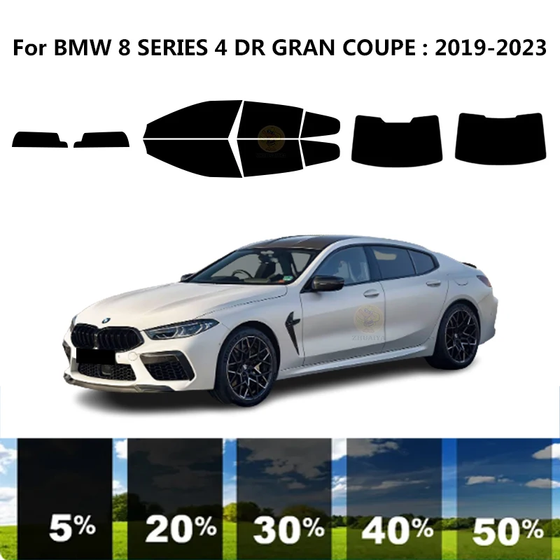 

Precut nanoceramics car UV Window Tint Kit Automotive Window Film For BMW 8 SERIES 4 DR GRAN COUPE 2019-2023