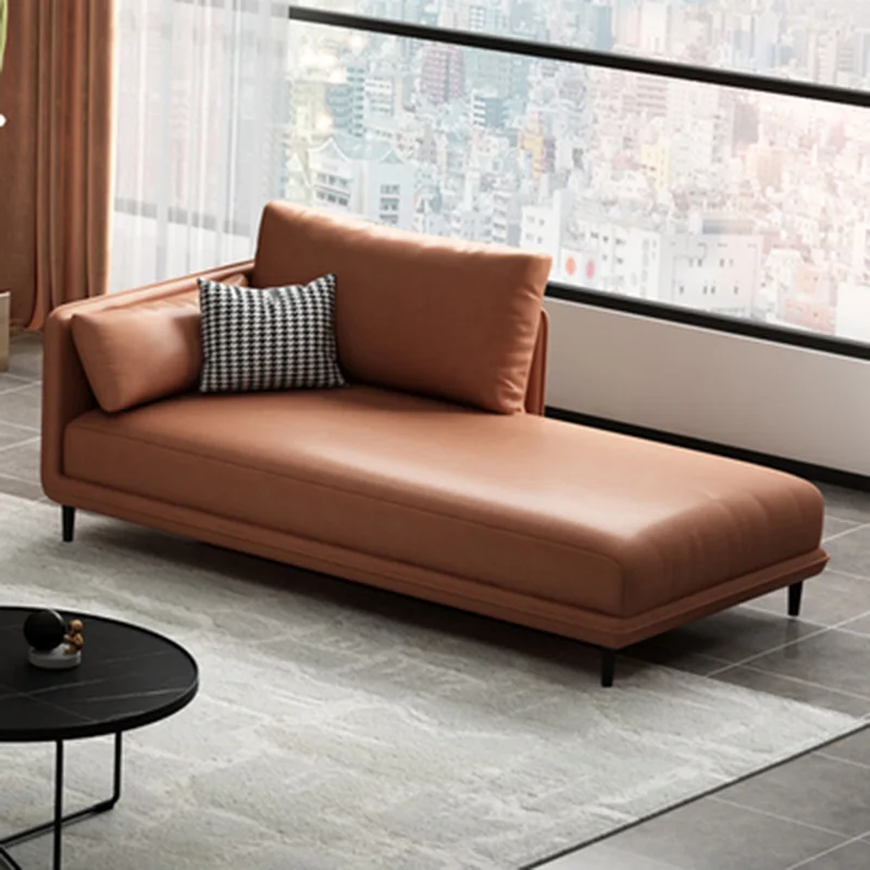 

Hotel Homestay Beauty Recliner Bedroom Living Room Chaise Longue Sofa Faux Leather