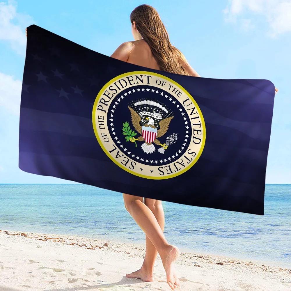 Seal Of The President Of The United States Towel Microfiber Beach Towel Absorbent Quick dry Soft Yoga Swimming Resort Mountain