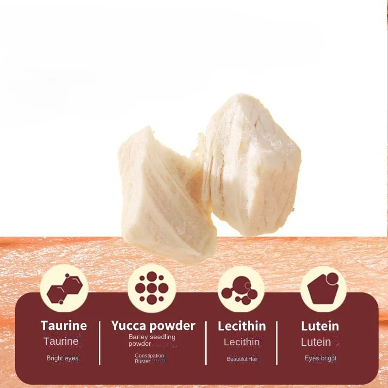 Pet Cat Snacks Salmon Chicken Capelin Yolk Duck Meat Cat Grass Raw Meat Freeze-dried Pet Snacks Are Nutritious Delicious cat and dog freeze dried snacks