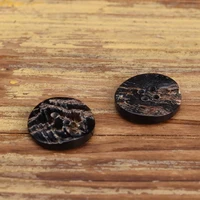 6pcs Natural Texture Horn Buttons Irregualr Special Vintage Retro Two Hole Four Hole Sewing Accessories Spring Book 2