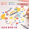 3D Three-dimensional Jelly Pen Color Gel Pen Student Cute Pen DIY Multi-color Painting Pen Graffiti Ceramic Metal Glass Nail Pen 1