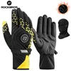 ROCKBROS Bicycle Gloves Winter Warm Motorcycle Full Finger Cycling Gloves Screen Touch Ski Sports Gloves Hiking Thermal Mitten 1