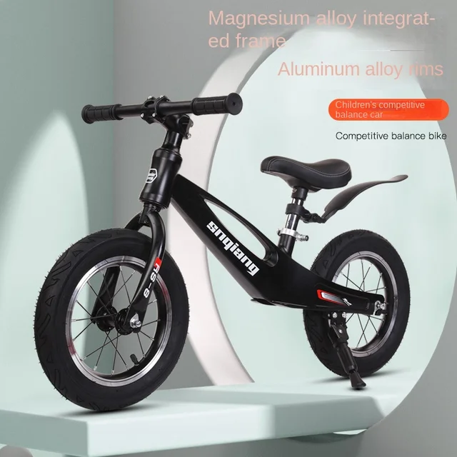 LazyChild 1-6 Years Old Magnesium Alloy Children's Scooter Baby No Pedal Light and Easy To Carry Balance Car Bicycle Scooter 3