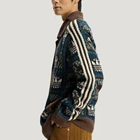Veste cardigan tricotée rétro authentique Adidas Trefoil pour hommes et femmes KT0715 2
