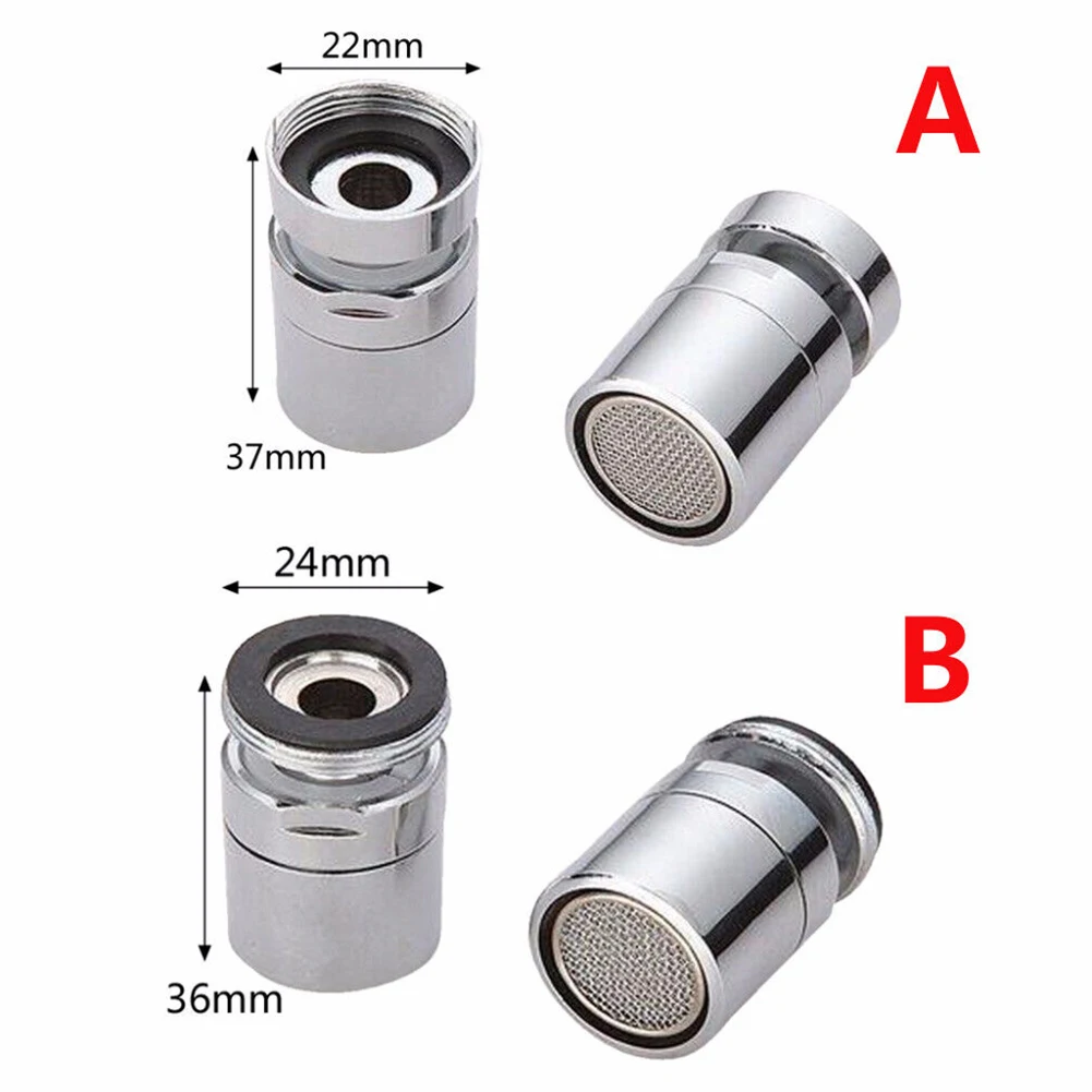 Faucet Aerator Water Faucet Aerator Saving Water Tap Bathroom Supplies 360-Degree Rotate Brass Chrome Silver Parts faucet aerator