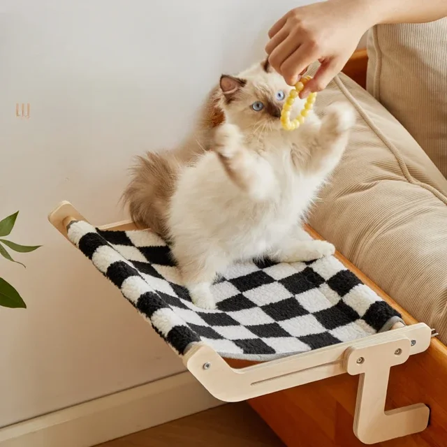 Pet Cat Hammock Universal Detachable Easy To Clean Suitable for Small Cats/dogs Bedhead Balcony Wooden Window Frame Cat Nest/bed