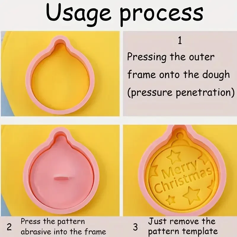 Plastic Christmas Biscuit Mold for Holiday Baking