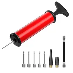 Durable Ergonomic Fast - Action Ball Pump with Needles and Nozzle (D)