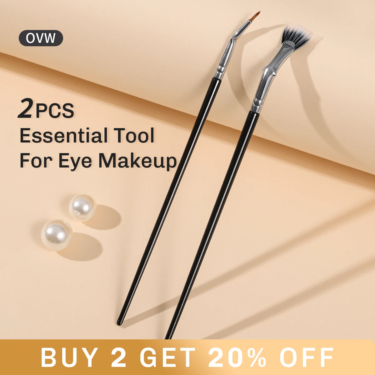 OVW Eyeliner Brush Precision Angled Eyeliner Eyelash Makeup Brush For