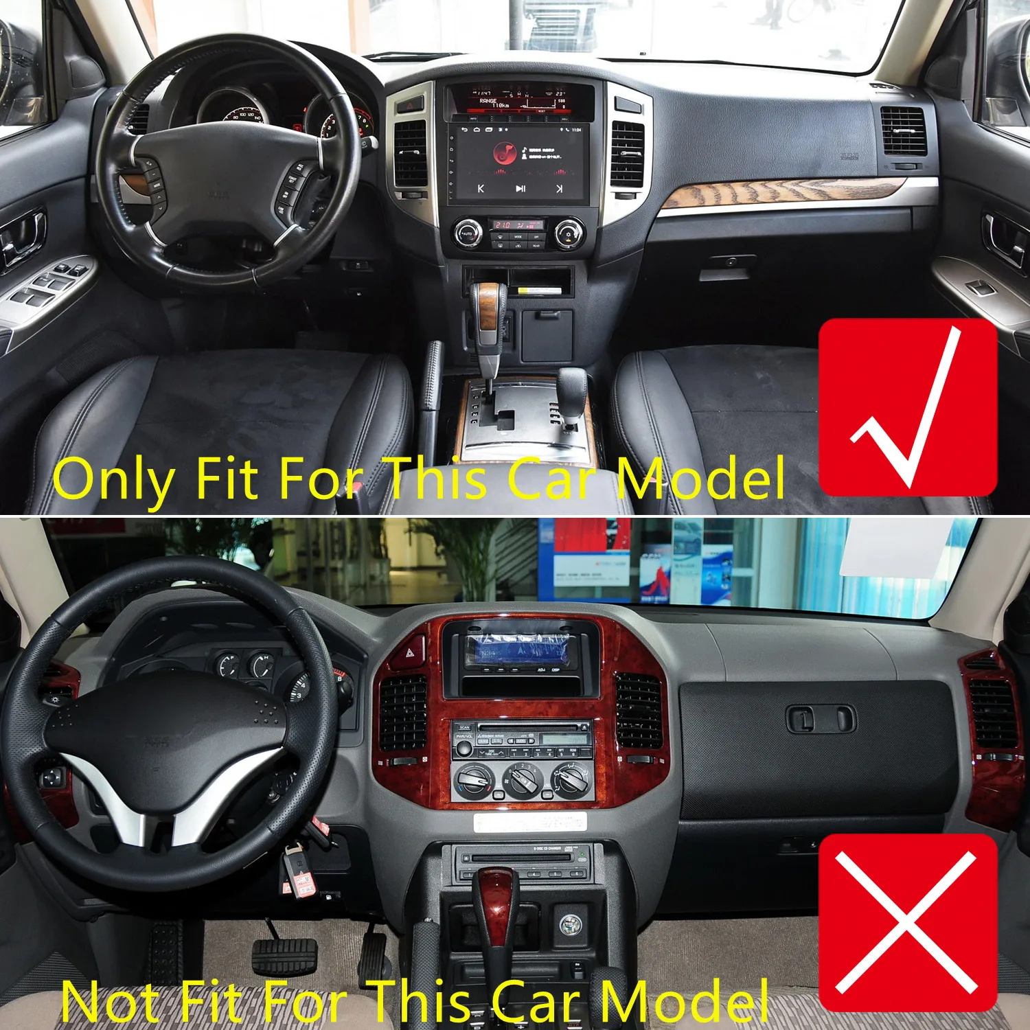 三菱パジェロ,v80,v93,v95,v97,v98,2007-2021用の収納棚サイド