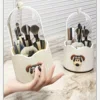 Dog Decor Makeup Brush Storage Bucketdegree Rotating Storage BucketTransparent Visual Storage BoxLarge-capacity Makeup Brush 3