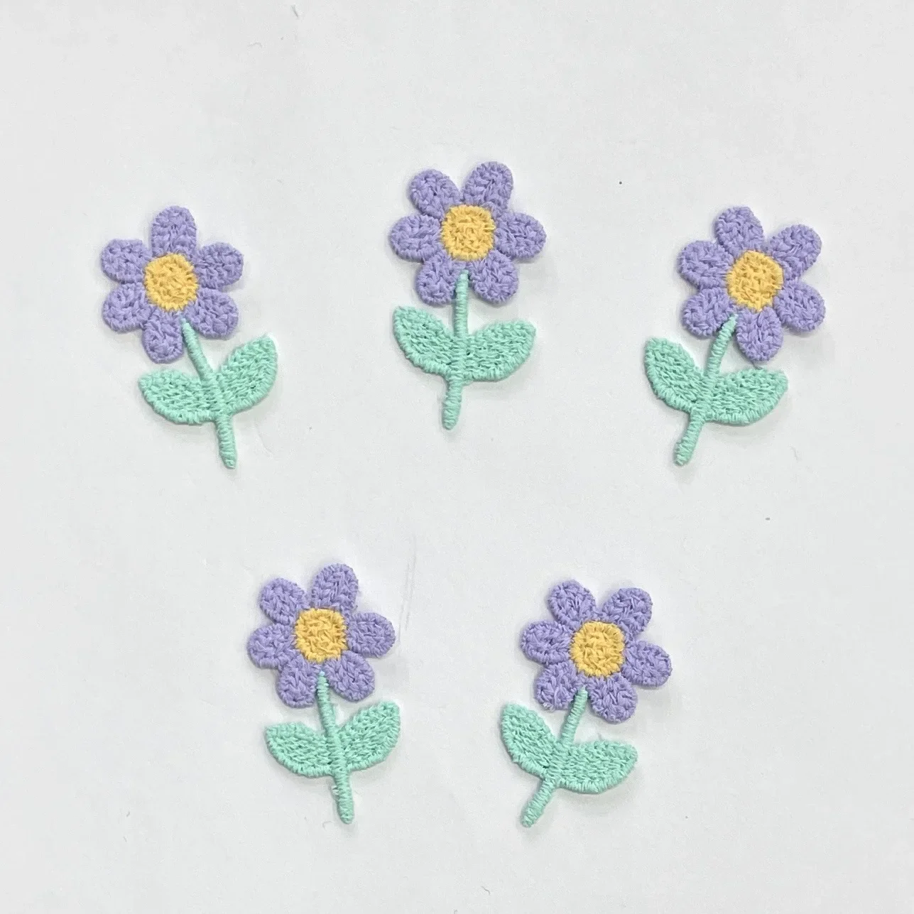 DIY Clothing Accessories Knitted Flower Embroidery Daisies Ins Fun Children's Headwear Hair Ledger Bow Tie Hair Band Brooch