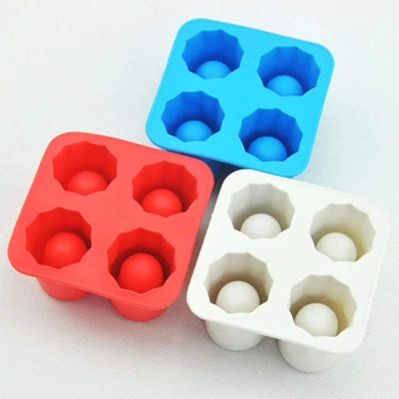Dropship 1pc Silicone Shot Glass Ice Molds; Ice Cube Trays For