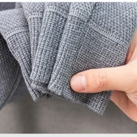 Pull Faux deux couches pour hommes, col à carreaux épais chaud, qualité médaille d'or, chemise pull à col épais 5