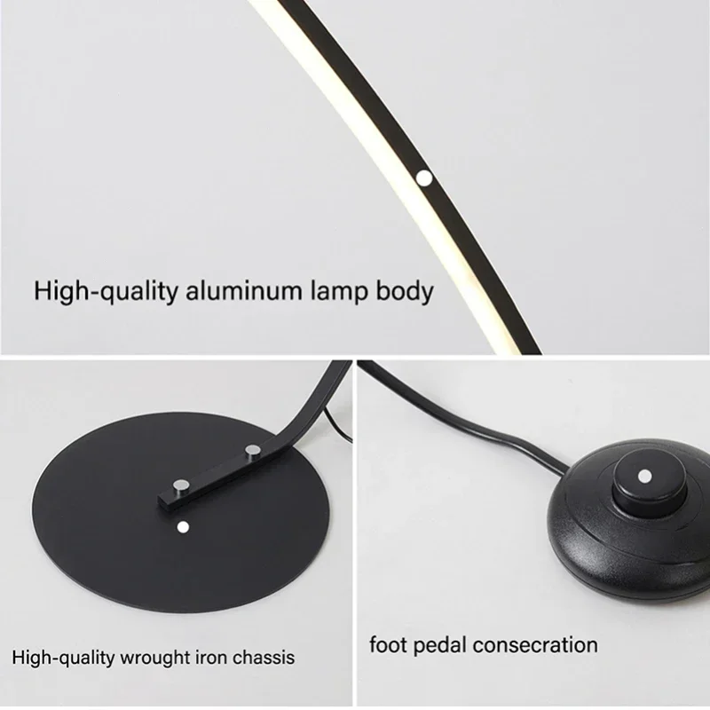 Modern Minimalist Nordic Fishing Living Room Floor Lamp Designer Art Model Room Creative Ins Vertical Bedside Standing Light LED