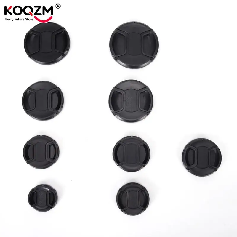 49 52 55 58 62 67 77 82Mm Snap-On Camera Copriobiettivo Copriobiettivo Con Corda Anti-Smarrimento Per Tappi Canon/Leica/Nikon/Sony Len