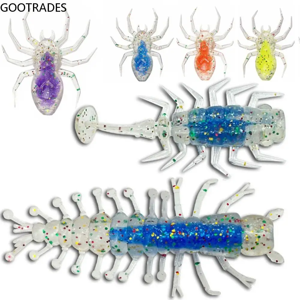 

5Pcs Realistic Elastic Artificial Soft Bait Bite-Resistant Fishing Lures Fishing Accessory