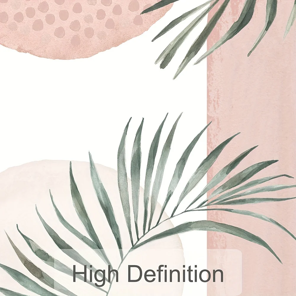 3pcs/set Tropical Plant Leaf Unframed Poster Print Geometry Abstract Wall Art Painting Modern Picture Home Living Room Bedroom