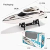 Remote Control Boat Starlight Yacht High Speed Speedboat Wireless Charging Water Toy Ship Model Boy Gift Collection 4