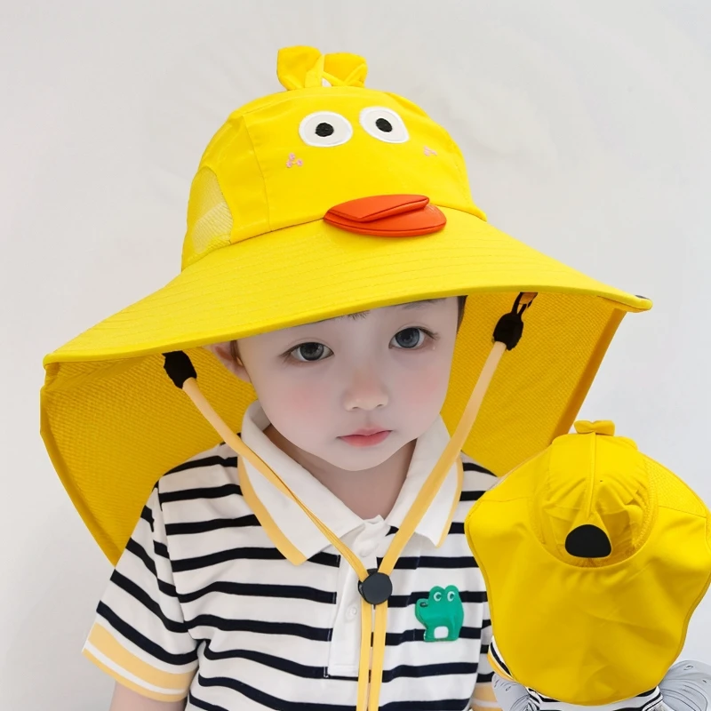 Cappellino Da Sole Per Bambini Con Tesa - Cappello A Secchiello Unisex Per Spiaggia E Outdoor, Morbido E Traspirante