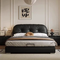 Armoires cadre lit rangement Unique esthétique salon chambre lit dormir moderne King Camas matrimoniales accessoires pour la maison 2