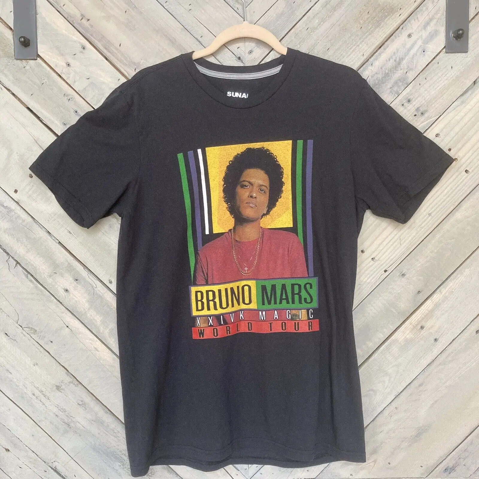 Enten Zuidoost Talloos Bruno Mars 2018 XXIVK 24K Magic World Tour T Shirt, Large 2 Sided, Final  Leg #8| | - AliExpress