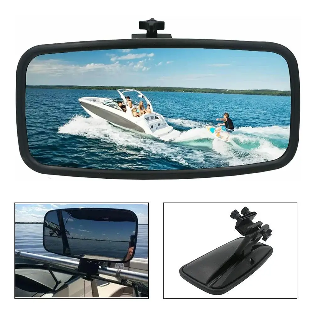 

Accessories Ski Pontoon Reflector Mount Bracket Marine Rear View Yacht Boat Mirror