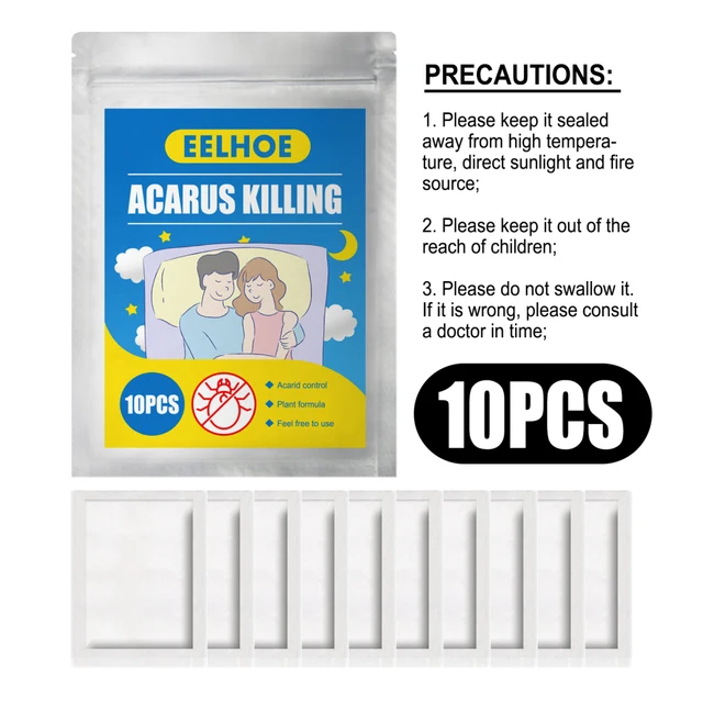 10 Táska Atka Gyilkos Por Atkák Ölése Bed -Rovar Eltávolítás Vezérlő Eltávolító Az Ágy Párnalaphoz - Image 5