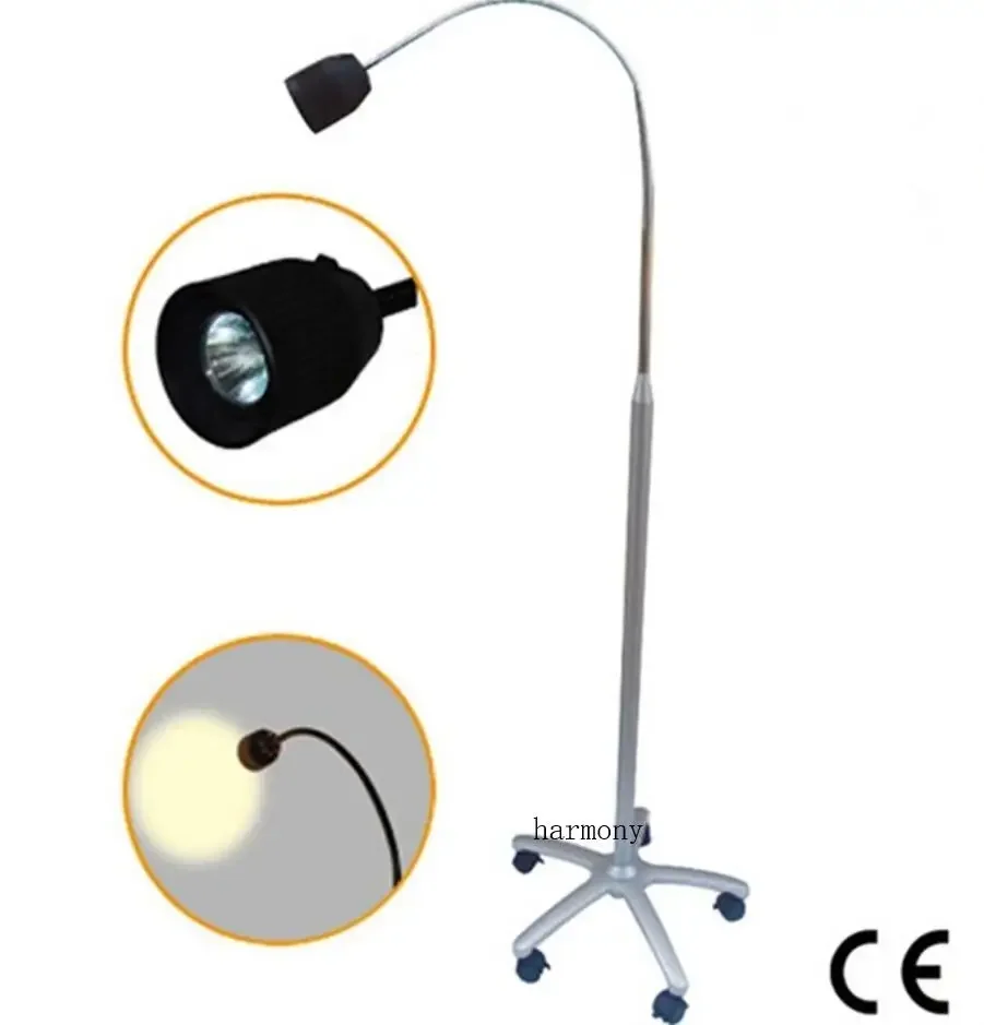 JD1200J 12W Clip Type LED Shadowless Medical Exam Lamp Yellow Light 500LM~1250L fast ship h laparoscopic titanium clips weck type all size medical ligation clips for laparoscopy surgery