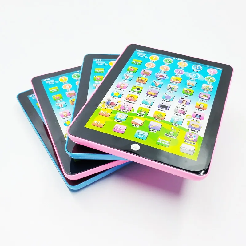 Mini English Tablet Learning Machine Toddler Intelligent Early Education Pad Words Numbers Alphabets Musical Sound Effects Toys 2