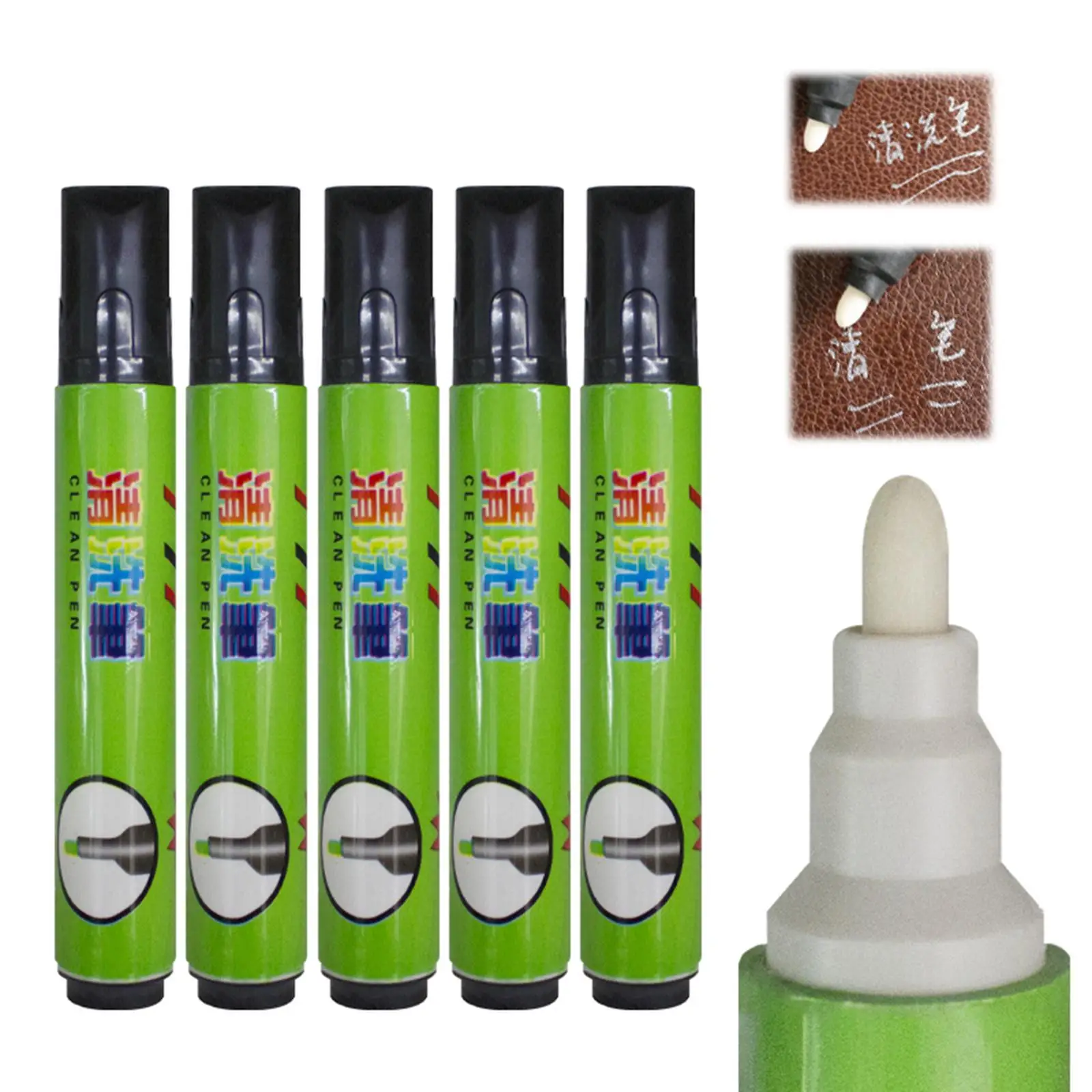 5x Premium Midsole Marker Cleaning Pen Special Clean Big Capacity Silver Pen for Leather Mark PU Cleaning Marker Factory Fabric