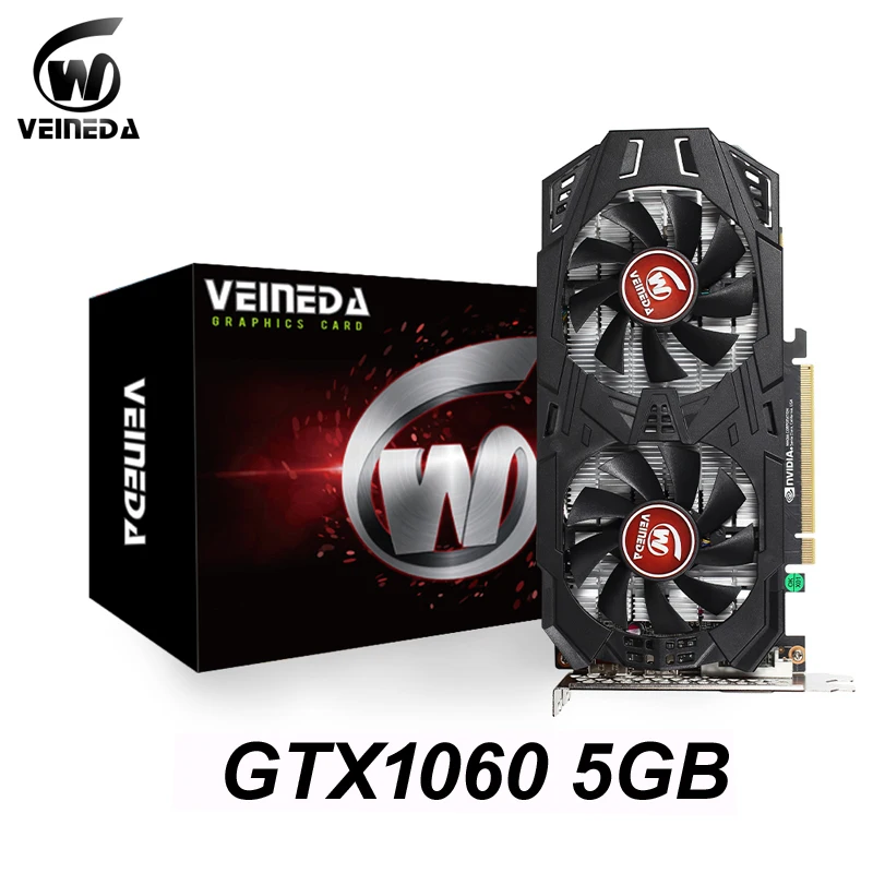 video card in computer VEINEDA Graphics Cards GPU RTX 2060 6G GDDR6 192Bit GPU PC Desktop video card PCI Express 2.0 computer full new GTX1060 3GB 6GB best graphics card for gaming pc Graphics Cards