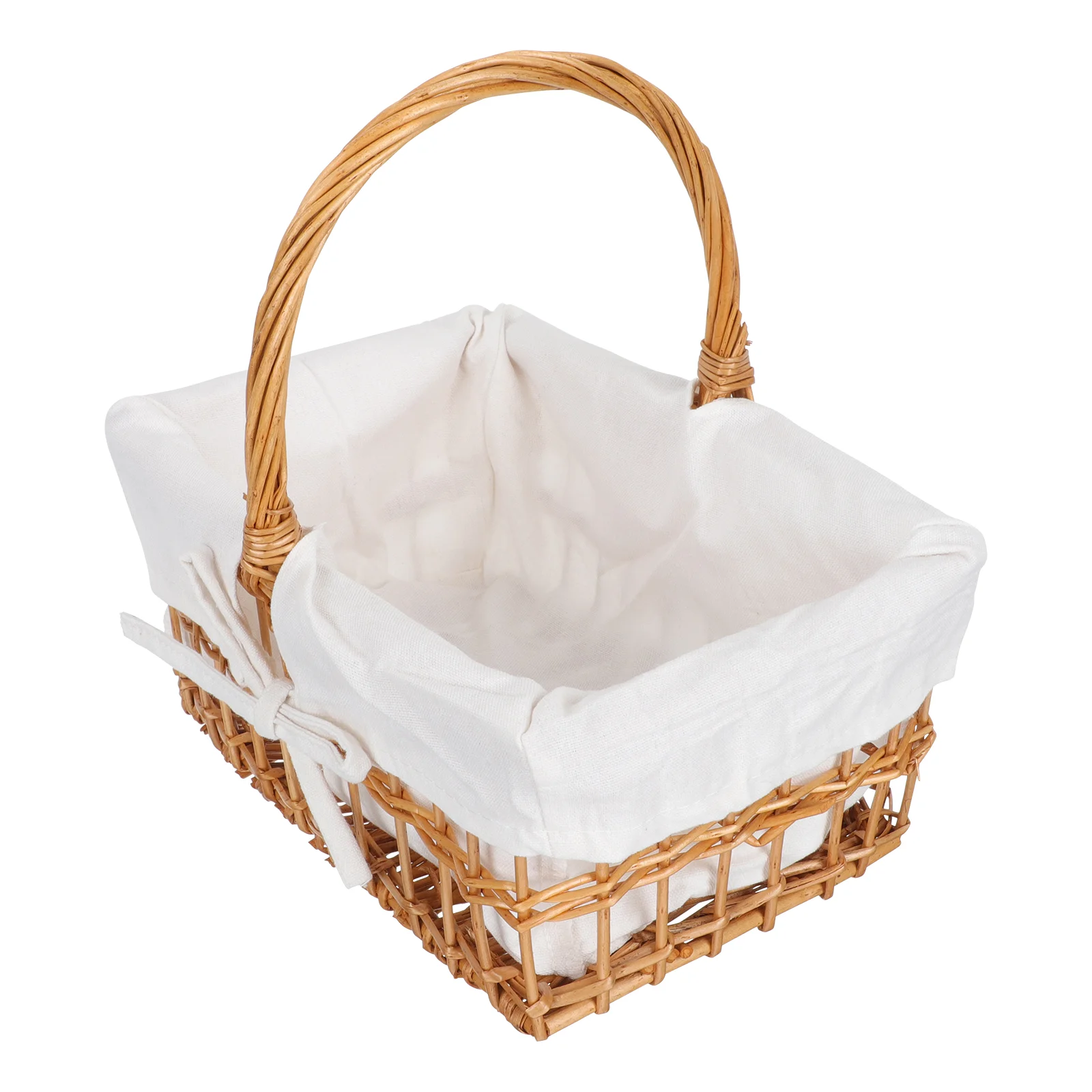 

Basket Woven Flower Basket Festival Decorative Basket Handheld Wicker Basket Wicker Woven Basket For Household Family Decoration