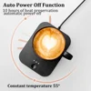 USB Wireless Charging Cup Warmer Pad Coffee Milk Tea Water Mug Heater 3 Gear Temperature Heating Coaster for Home Office Cup Mat 5
