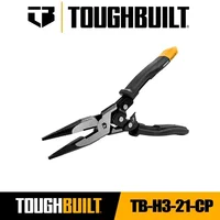 TOUGHBUILD TB-H3-21-CP 9-inch labor-saving pointed nose pliers with reset spring pointed nose pliers sturdy hand tool 1
