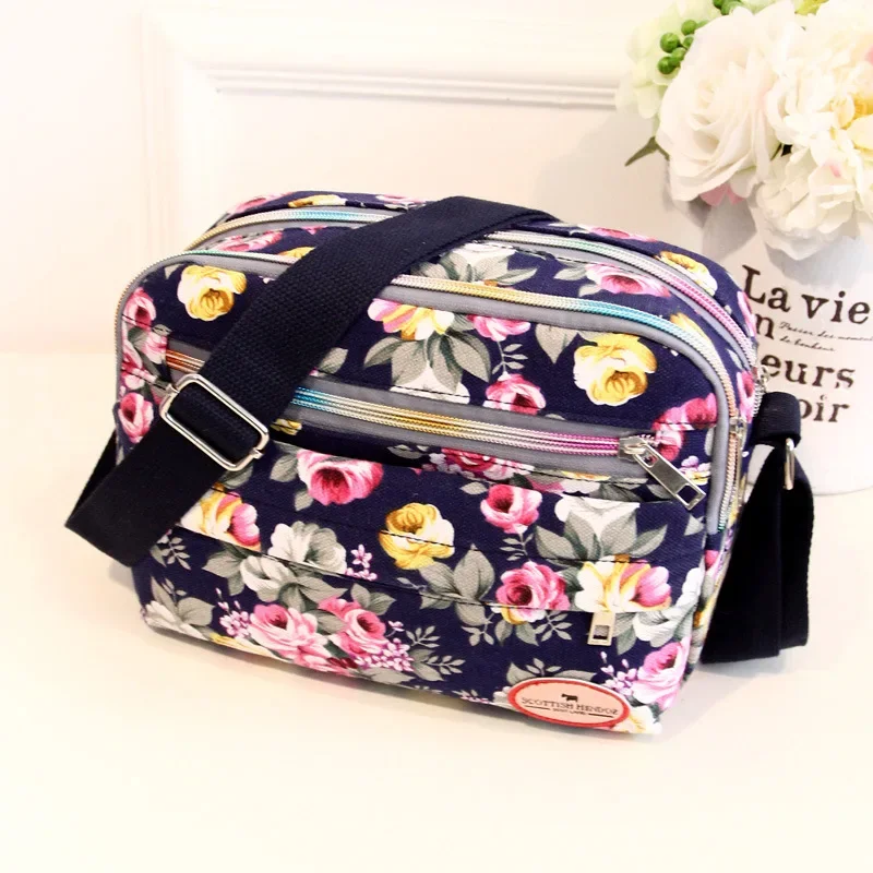 Women's Canvas Bags Shoulder Diagonal Small Square Handbag Multifunctional Large Capacity Nylon Crossbody Bag crossbody bag women shoulder bag