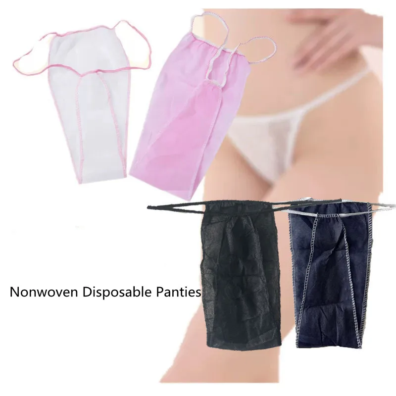 50/100Pcs Wegwerp Slipje Individueel Verpakt Bikini Slipje Schoonheidssalon Non Woven Ademend Thong Reizen Slipje