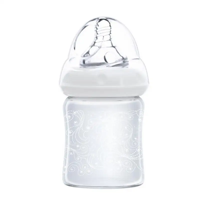 

Стеклянная бутылочка для кормления грудью, бутылочка для кормления грудью в стеклянной бутылочке для кормления малышей с защитой от коликов и естественным ощущением для дома