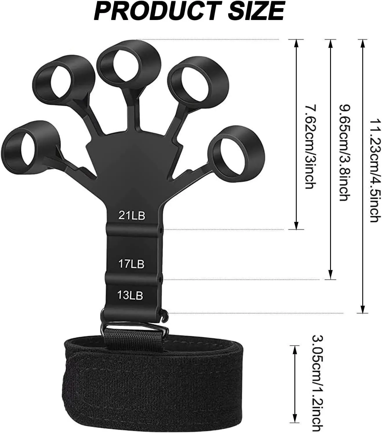 Hand Grip Strength Trainer para Reabilitação, Ferramentas de Aptidão Física, Finger Gripper, Gym Expander, Portátil, 6 Níveis de Resistência