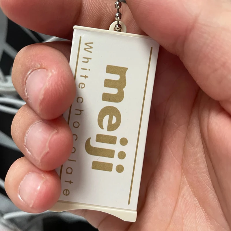 Hot Japanese Style Simulated Meiji Chocolate Fidget Toy Bendable Snap Stress Relief Keychain Pendant Creative Gift S Image 3