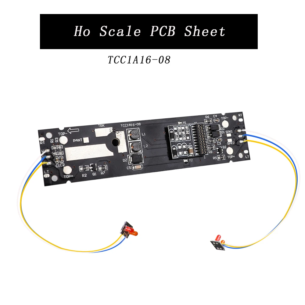 Carte PCB DCC Pour Trains Miniatures échelle HO 1:87 - Circuit De Base 8 Broches, 7,2x1,8 Cm