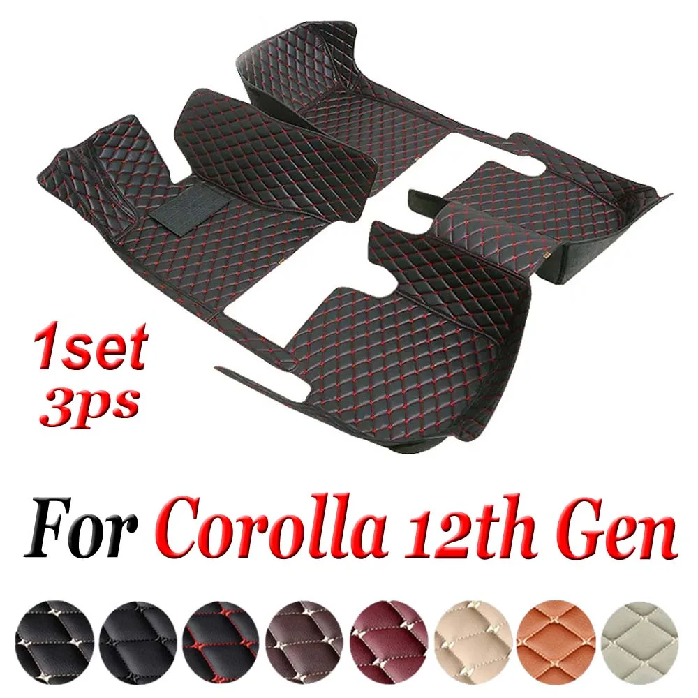 

Car Floor Mats For Toyota Corolla 12th Gen. Hybrid 2019 2020 2021 Custom Foot Pads Auto Carpet Cover Interior Accessories
