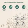 Breast Pumps Accessories, Duckbill Valve, Suitable for MOMMED S18/S21 Wearable Breast Pump,4 Pack Breast Pump Replacement 3